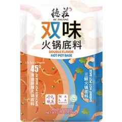 德庄双味火锅底料 清油麻辣+三鲜火锅 300克 