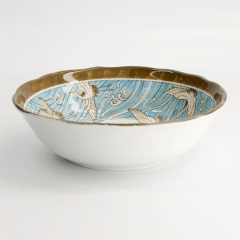 Crane Light Blue Bowl 21.6x6.5cm