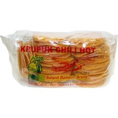 Baland Bamboo Ongebakken Krupuk Chili Hot 500g 5x7cm / 印尼香辣虾片（未炸）500克