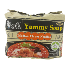 Baixiang Yummy Soepnoedels met Lamsvleessmaak 103g