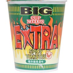 Nissin Big Cup Instant Noodles Extra Spicy Tonkotsu Flavour 100g