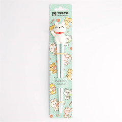 Tokyo Children Chopsticks Lucky Cat White 22cm