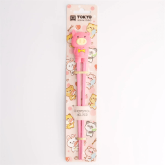 Tokyo Children Chopsticks Pig Pink 22cm