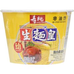 壽桃牌 上湯生麵皇 鮑魚雞湯味碗麵 75克
