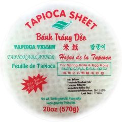 Sonaco Tapicoa Sheets (BT Deo Tray) for Spring Rolls and Egg Rolls 22cm 570g