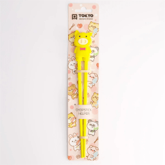 Tokyo Children Chopsticks Pig Yellow 22cm