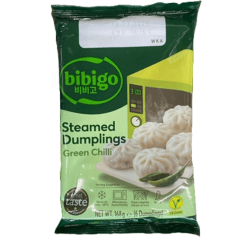 CJ Bibigo Bevroren Gestoomde Dumplings Groene Chilipeper Squid Game 168g