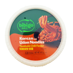 Bibigo Korean Style Udon Noodles Tteokbokki Chilli Flavour 187.2g
