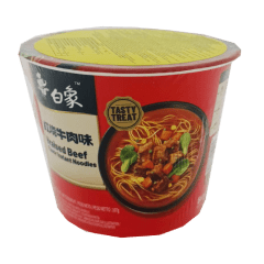 Baixiang Tasty Treat Braised Beef Flavor Instant Noodles (Bowl) 107g