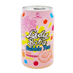 Madam Hong Peach + Strawberry Bubble Tea 320ml