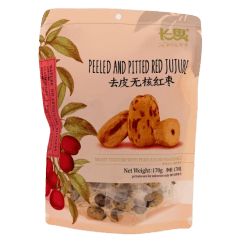 Geschaafde en ontpitte rode Jujube 170g