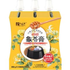 美味棧 唧唧龜苓膏 （蜂蜜椰果口味）250克 x3 