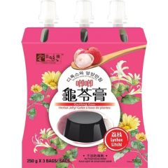 美味棧 即食龜苓膏（荔枝味） 250克 X3 