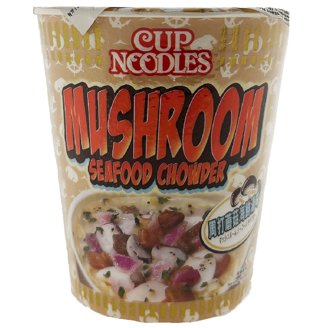 Nissin Cup Noodles Mushroom Seafood Chowder Flavour 75g Amazing Oriental