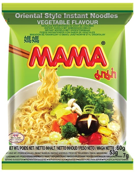 Mama Instant Noedels Groenten Smaak 60g | Amazing Oriental