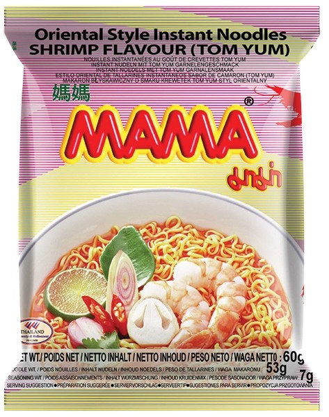Mama Inst. Noodle Tom Yum Shrimp 60g | Amazing Oriental