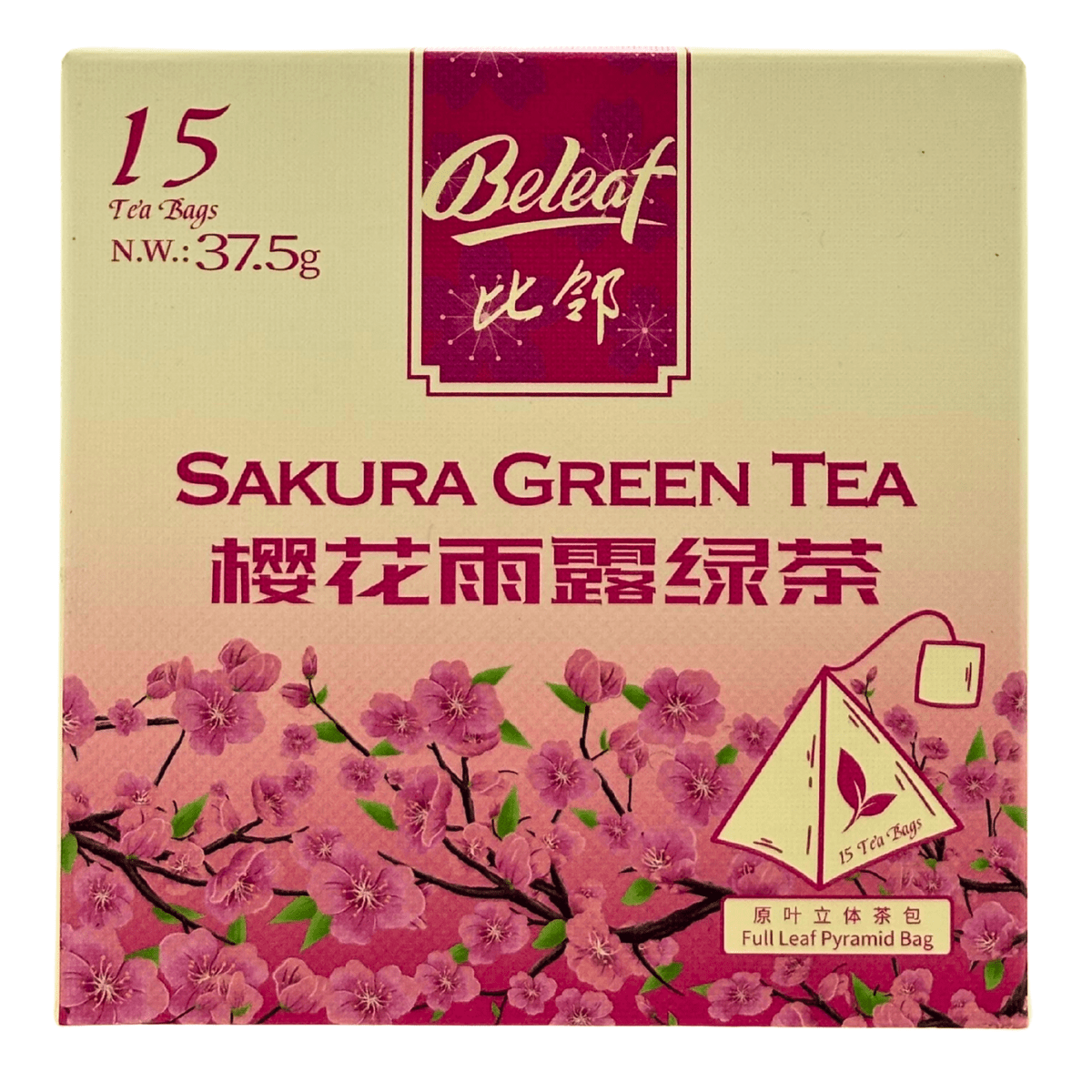 Beleaf Sakura Green Tea 37.5g  Amazing Oriental