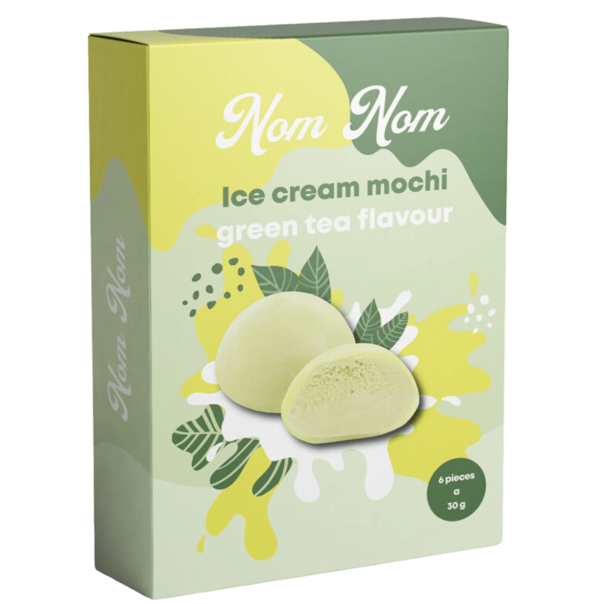 Nom Nom Frozen Green Tea Mochi Ice Cream 6x30g | Amazing Oriental