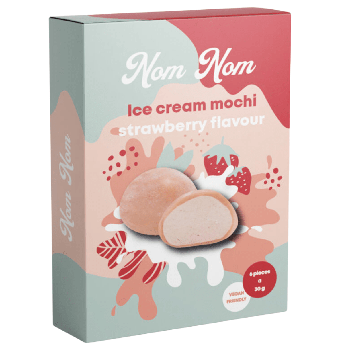 Nom Nom Frozen Strawberry Yoghurt Mochi Ice Cream 6x30g | Amazing