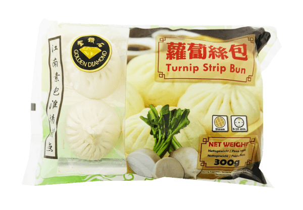 Golden Diamond Frozen Turnip Strip Bun 6pc 300g | Amazing Oriental